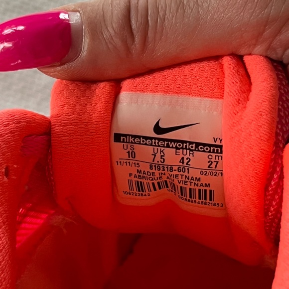 Woman’s Nike Dual Fusion X2 Pink Size 10 Almost New - Picture 6 of 9
